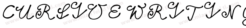 CURSIVE WRITING字体转换